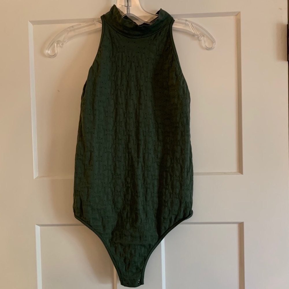 Free People Green Bodysuit